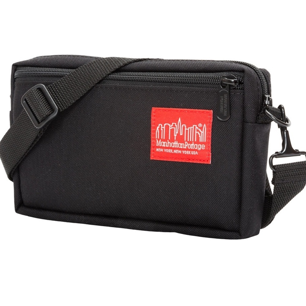 NEW MANHATTAN PORTAGE BLACK JOGGER BAG